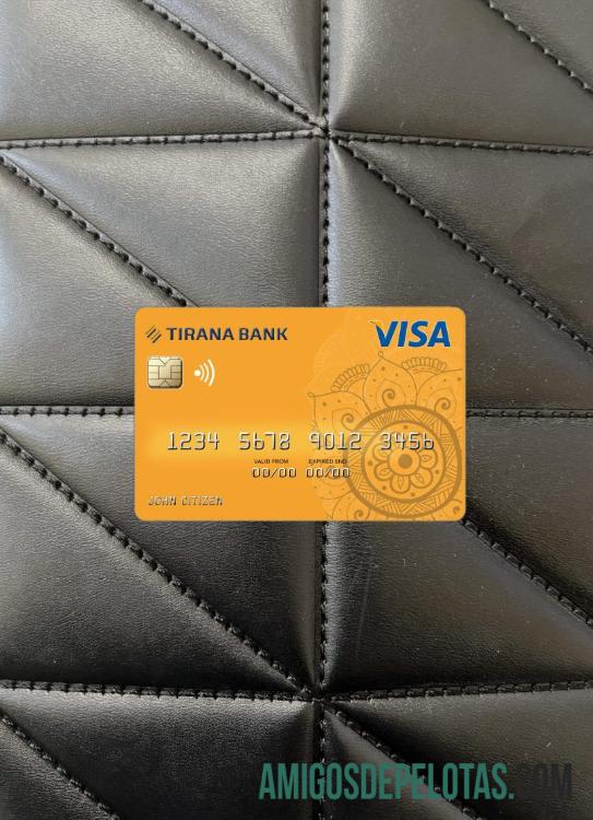 Albânia Tirana Bank Visa Photolook Front exemplo